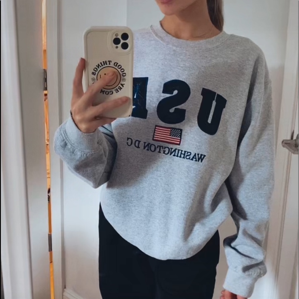 usa washington dc crewneck
